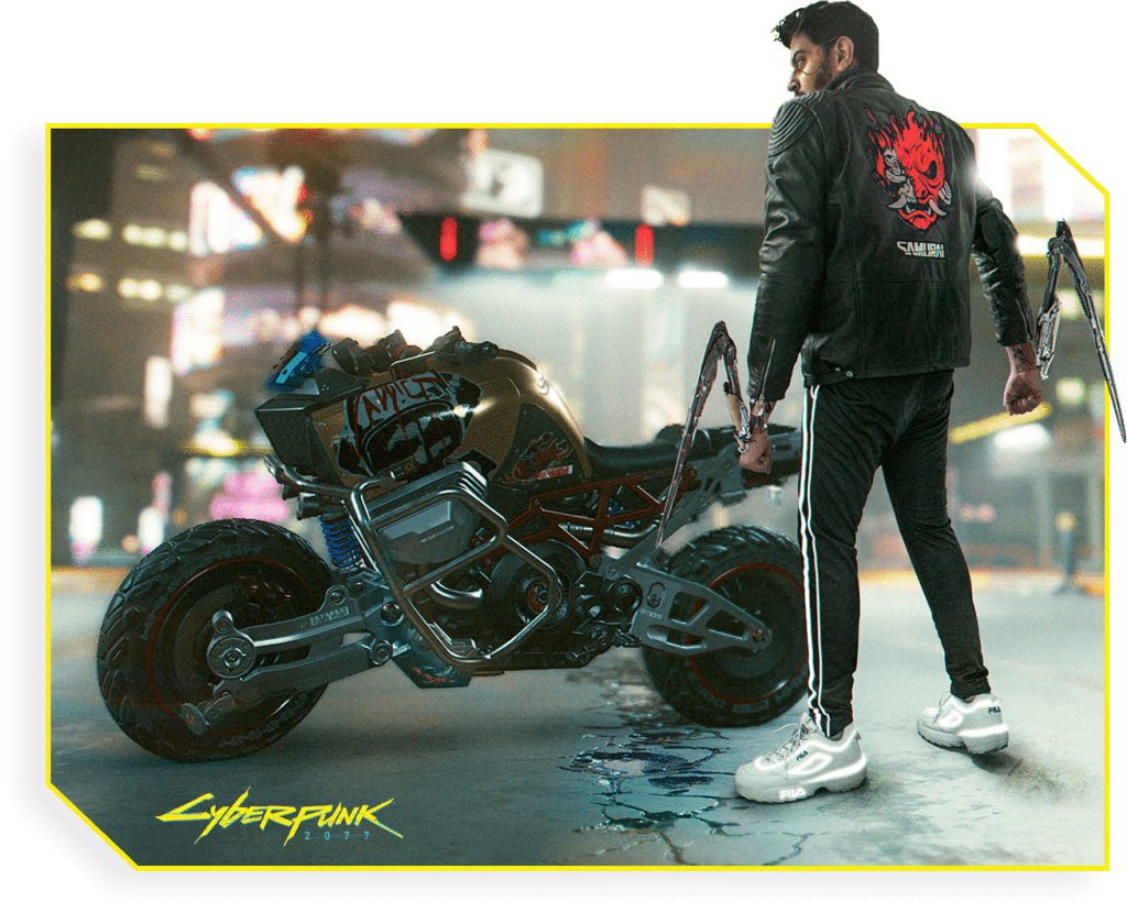 Cyberpunk 2077 Samurai Inspired Jacket | Cyberpunk 2077 Character V Samurai Leather Jacket | Cyberpunk Samurai jacket | Najam Art Works
